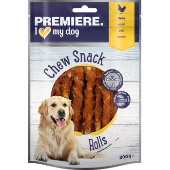 PREMIERE Chew Snack Kaustangen Rolls Huhn 200g