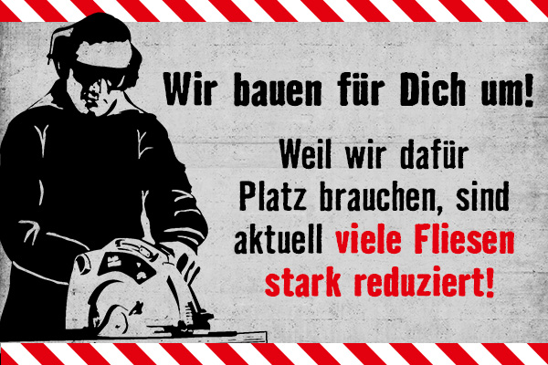 Umbau Fliesen Abteilung