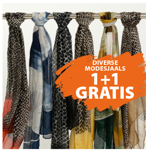 Diverse modesjaals 1+1 gratis