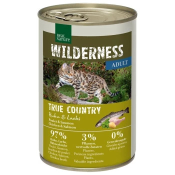 REAL NATURE WILDERNESS Adult 6x400g True Country Huhn & Lachs