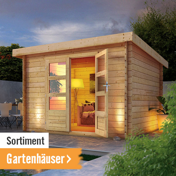 Sortiment Gartenhäuser