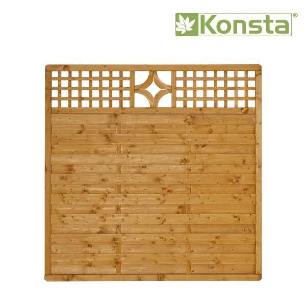 Zaunelement Konsta Livia 180 x 180 cm honig
