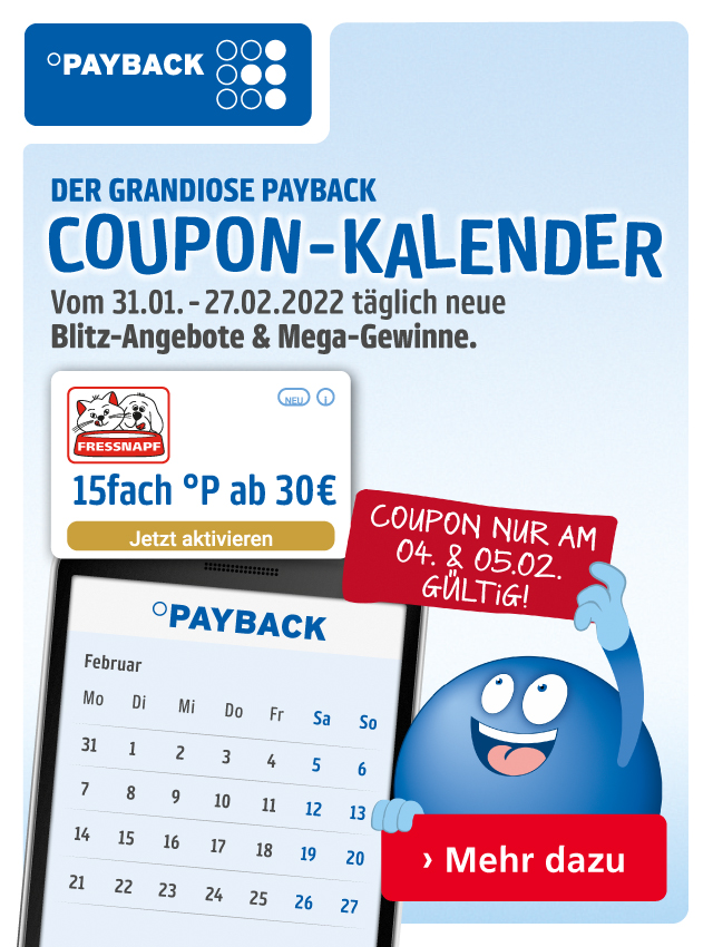 Der PAYBACK Coupon-Kalender ist da!