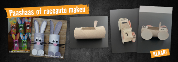 Paashaas en raceauto maken . HORNBACH 