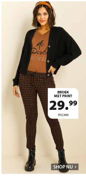 Broek met print