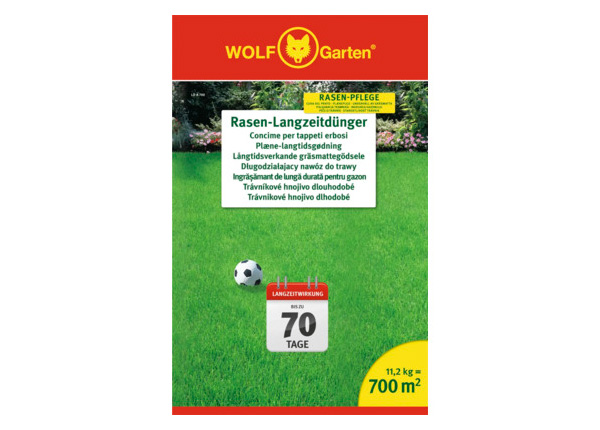 Rasen-Langzeitdünger WOLF-Garten 11,2 kg / 700 m²