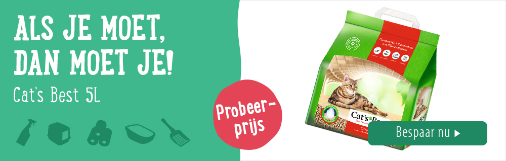 Probeerprijs! 5 L Cat's Best Eco Plus kattengrit