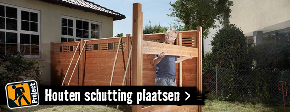 Houten schutting plaatsen | HORNBACH