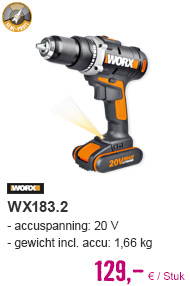 WORX Accuschroefboormachine WX183.2