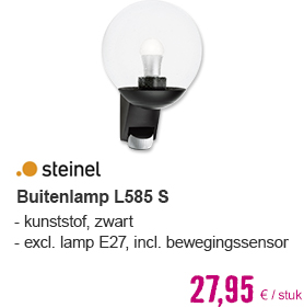 STEINEL Buitenlamp L585 S zwart