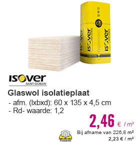 ISOVER Sonepanel glaswol isolatieplaat 45 mm Rd 1,2 600 x 1350 mm | HORNBACH