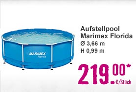 Aufstellpool Marimex Florida Ø 3,66 m H 0,99 m blau