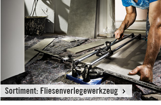 Sortiment Fliesenlegerwerkzeug