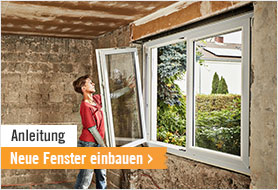 Neue Fenster einbauen