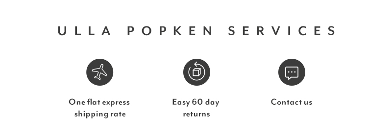 ULLA POPKEN SERVICES 0 One flat express Easy 60 day Contactus shipping rate returns 
