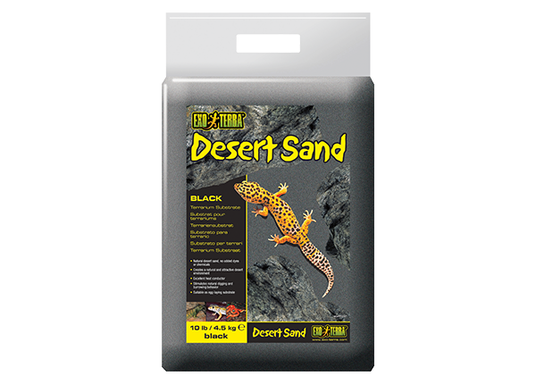 Exo Terra Terrariensubstrat Desert Sand, 4,5 kg, schwarz