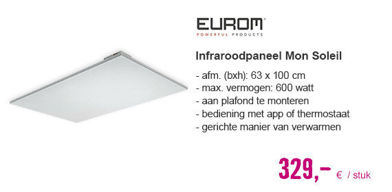 EUROM Infraroodpaneel Plafond Mon Soleil | HORNBACH