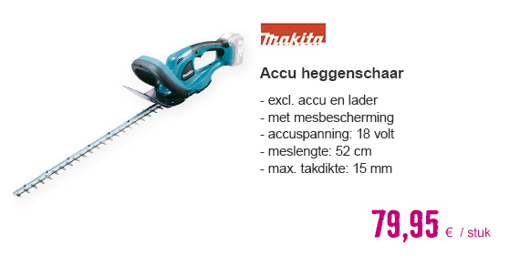  MAKITA Accu heggenschaar DUH523Z excl. accu's en lader, in doos | HORNBACH