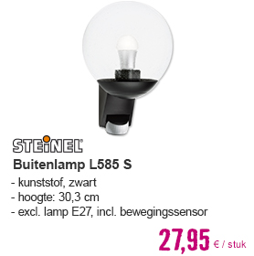 STEINEL Buitenlamp L585 S zwart | HORNBACH