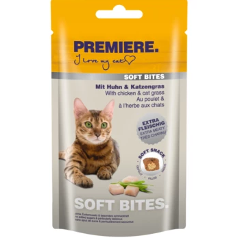 PREMIERE Soft Bites Huhn & Katzengras 40 g