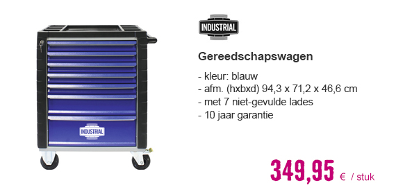 INDUSTRIAL Gereedschapswagen met 7 laden leeg | HORNBACH