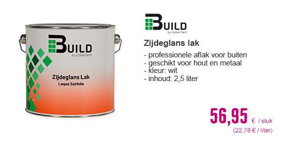 BUILD Zijdeglans lak wit 2,5 l | HORNBACH