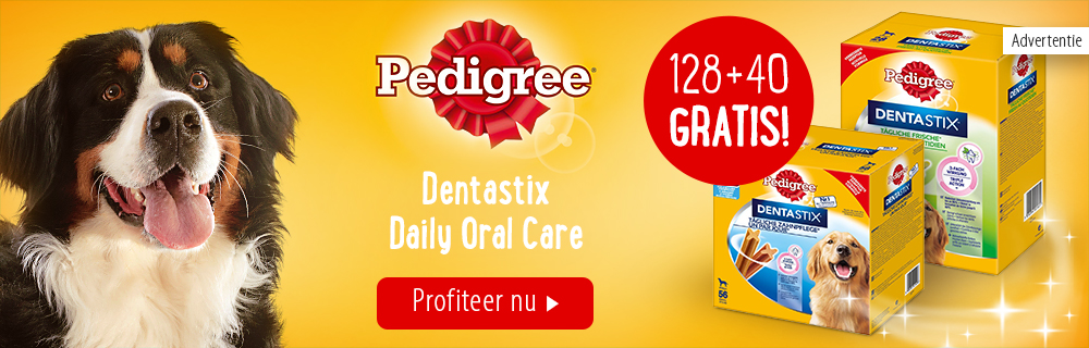 128 + 40 gratis! 140 x Pedigree DentaStix