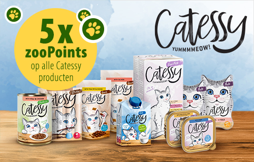 5x zoopoints op alle Catessy producten!