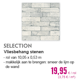 SELECTION Vliesbehang 810806 Northern Roads stenen lichtgrijs