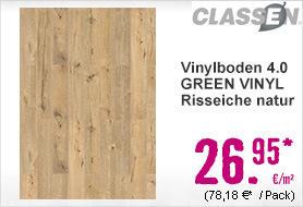 Vinylboden 4.0 GREEN VINYL Risseiche natur