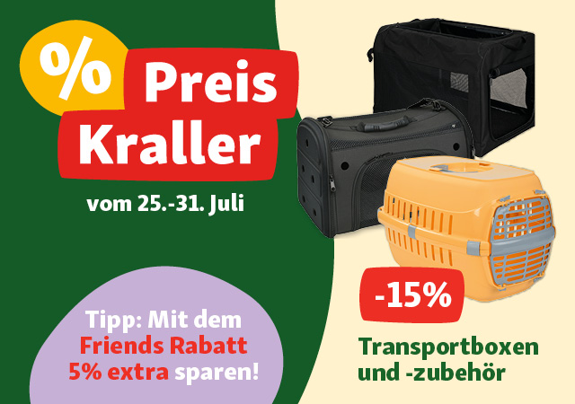 -15% auf alle Transportboxen und -zubehör