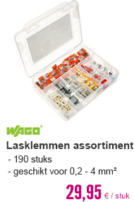 WAGO Lasklemmen assortimentsdoos, 190 stuks