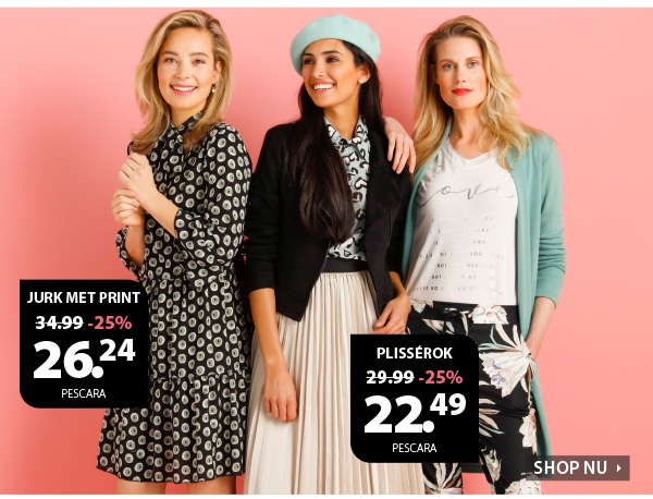 Shop de leukste jurken en rokken met 25% korting!