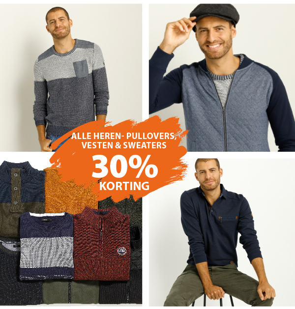 Alle heren pullovers, vesten en sweaters