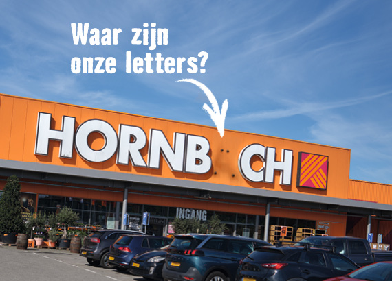 Waar zijn onze letters? | HORNBACH