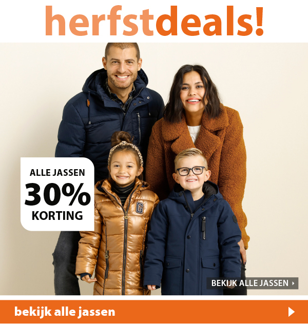 Herfstdeals - alle jassen 30% korting