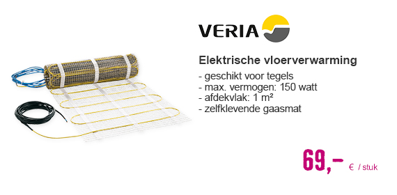 VERIA Quickmat 150 elektrische vloerverwarming 1 M2 150 Watt | HORNBACH