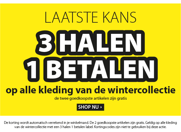 3 halen 1 betalen