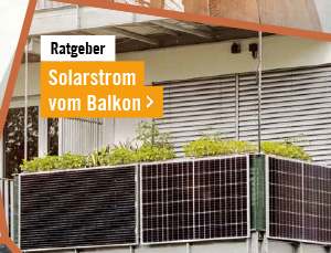 Solarstrom vom Balkon.