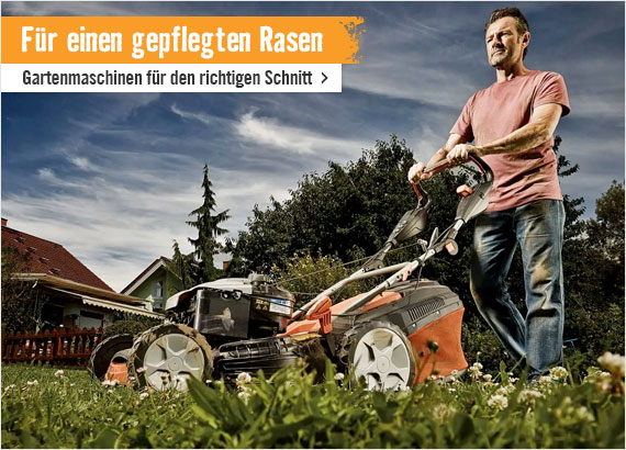 Sortiment Gartenmaschinen