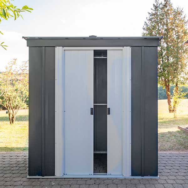 Gerätehaus SPACEMAKER Metall 194,3x119,4x195,6 cm anthrazit