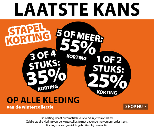 Laatste kans: stapelkorting