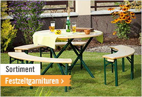 Festzeltgarnituren im Onlineshop