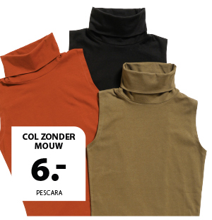 Col zonder mouw