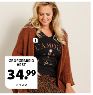 Grofgebreid vest