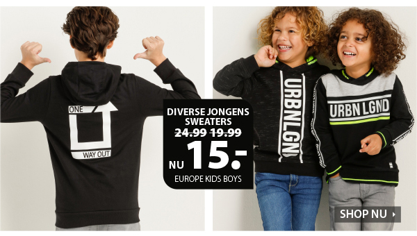 Diverse jongens sweaters