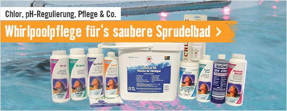 Sortiment Whirlpoolpflegeprodukte