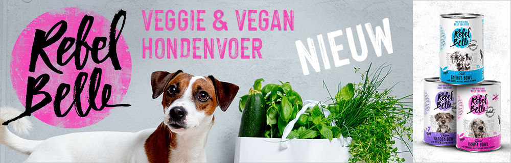 Rebel Belle, Veggie & Vegan hondenvoer. Nieuw!