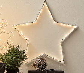 Dehner LED-Stern-Silhouette, 40 Lichter