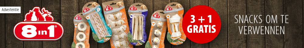 3 + 1 gratis! 4 x 8in1 snacks